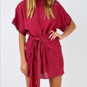 Princess Polly Shimmers Wrap dress